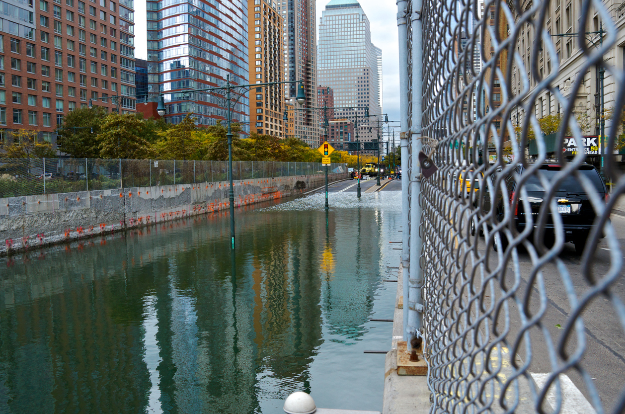 Hurricane Sandy aftermath, Flooded Tunnel, West Street,Lower Manhattan, NYC