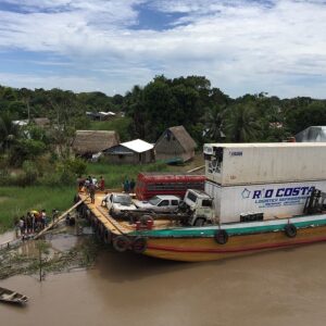 Ship on the Amazon River