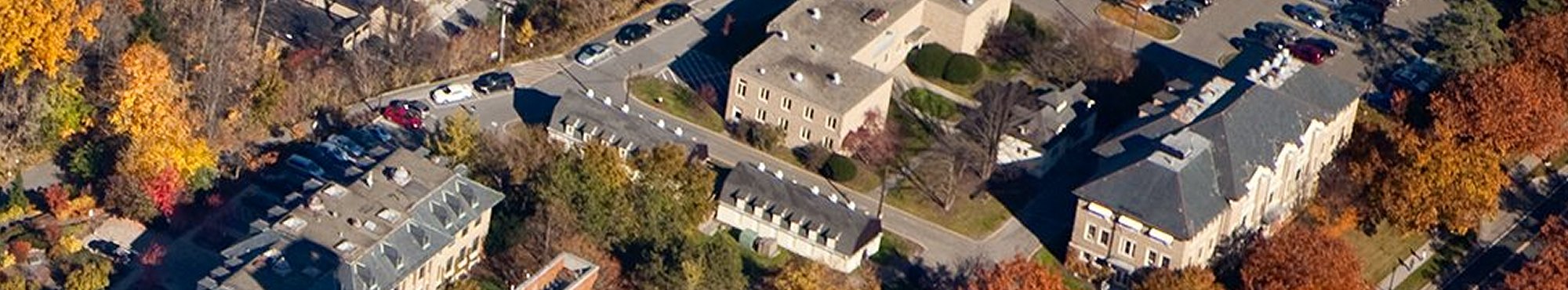 Aerial view of Rice Hall