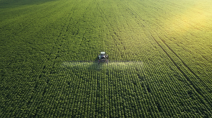 Tractor in Field