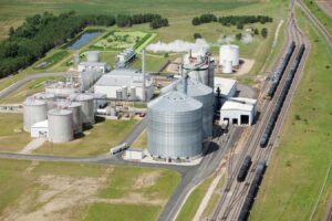Aerial view of biofuel facility | iStock