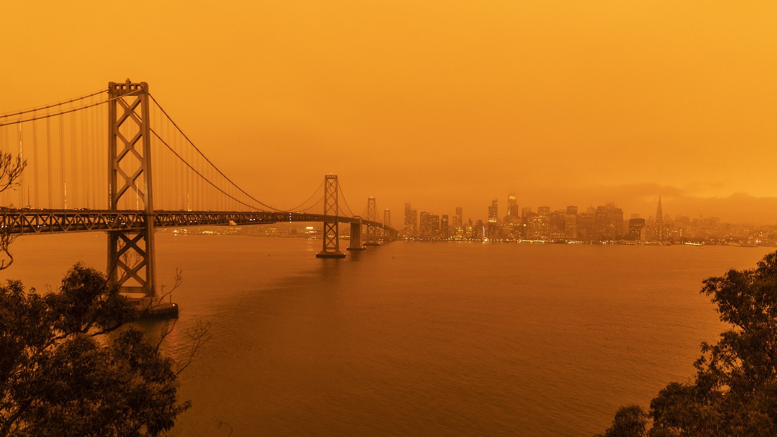San Francisco Bay obscured by wildfire smoke | iStock