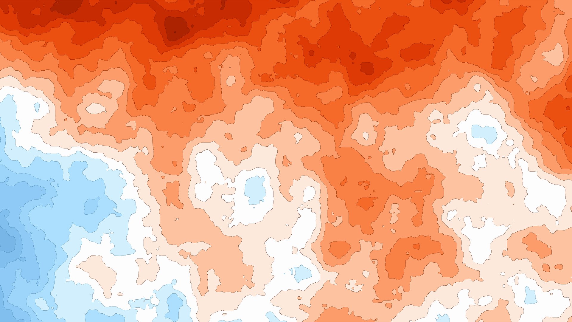 Computer generated heat-cold map