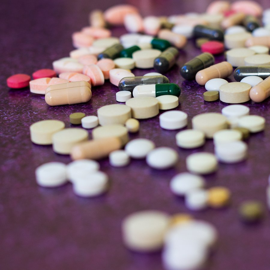 Assorted pills