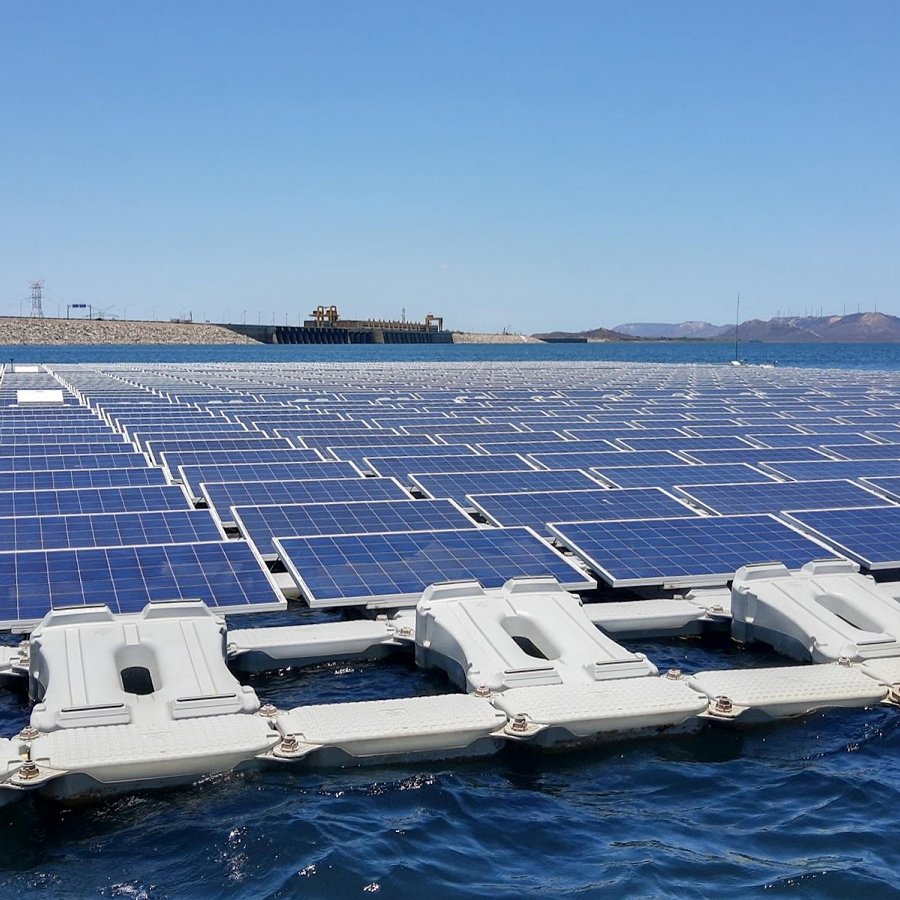 Floating Solar installation in South America (photo credit: Rafael Kelman and Chesf)