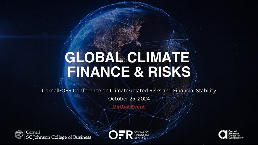 Banner for 10/25/2024 Global Climate Risks Virtual Conference