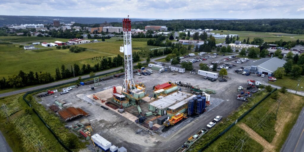 The Cornell University Borehole Observatory, located on a Cornell-owned lot near Palm Road near campus. (Cornell University)