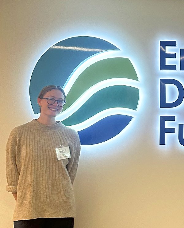 2025 Atkinson-EDF Summer Intern Natalie McFadden at EDF Offices
