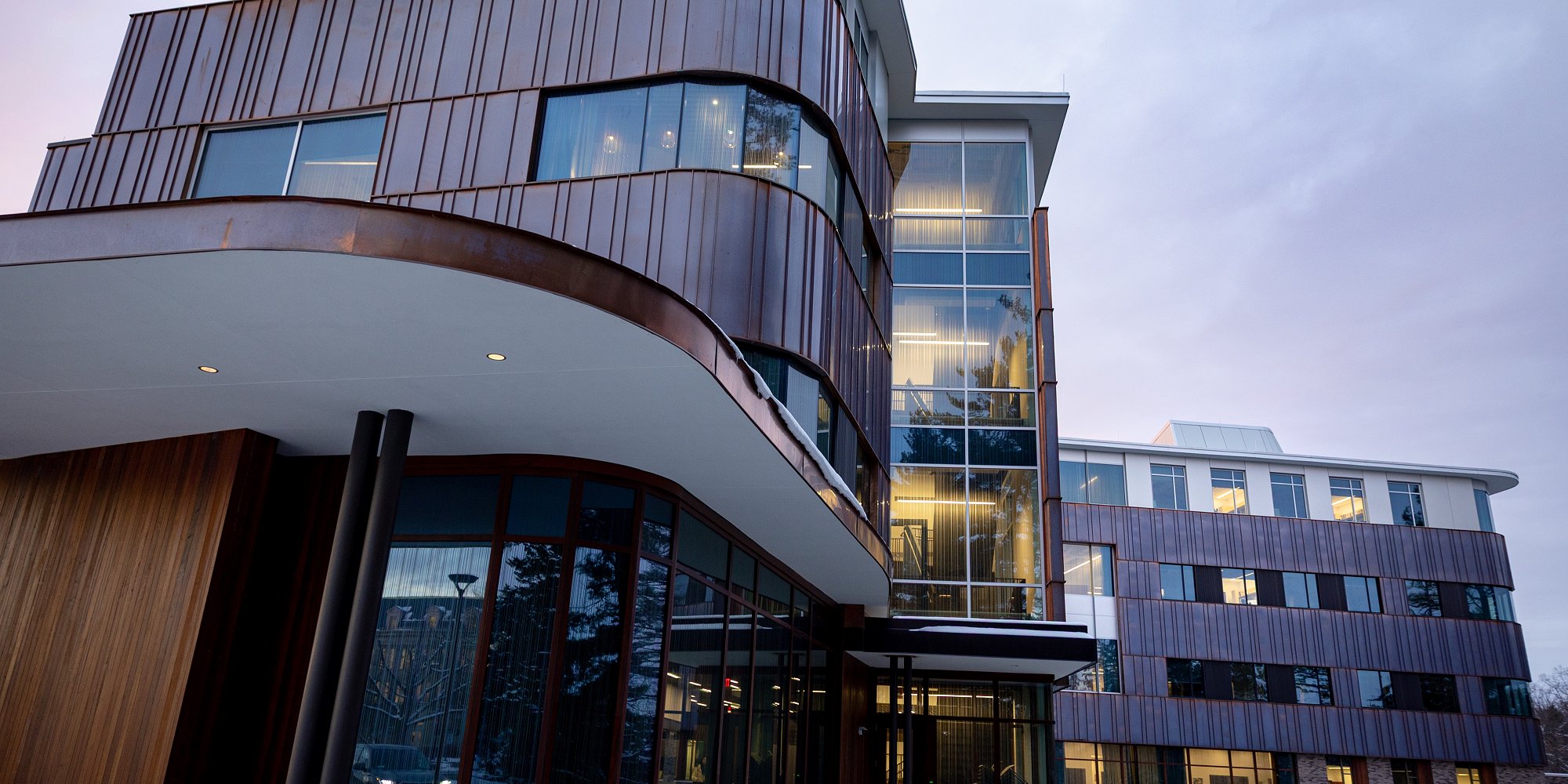 External view of the East Wing of Atkinson Hall