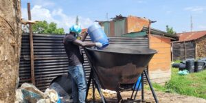 Treating human waste for reuse as fertilizer