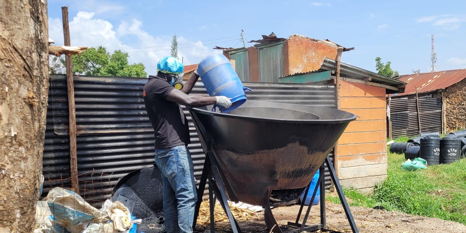 Treating human waste for reuse as fertilizer