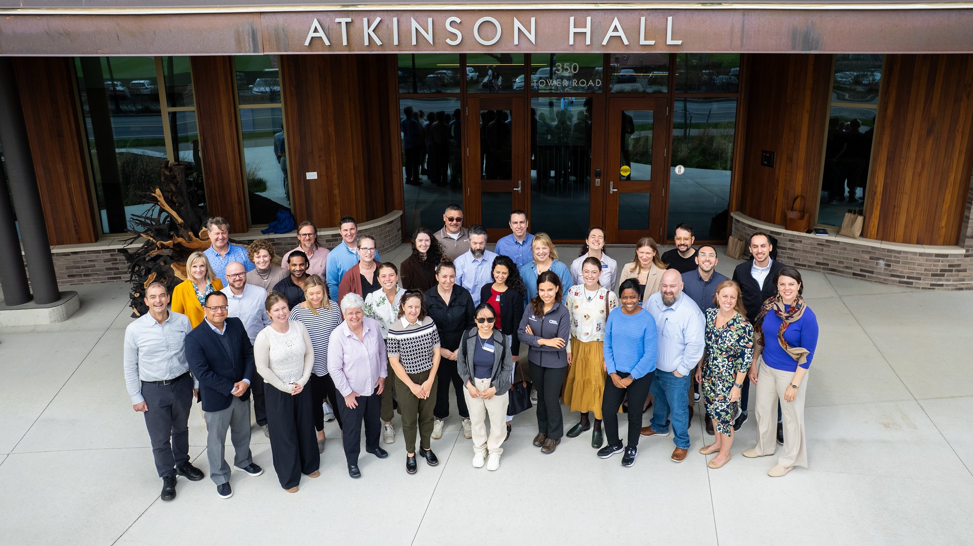 2026 Resilient Futures Cohort of Cornell Atkinson-Field to Market - gathering in front of Atkinson Hall